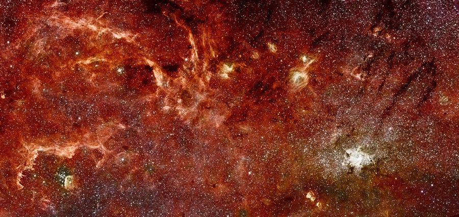 Hubble-Spitzer Color Mosaic of the Galactic Center