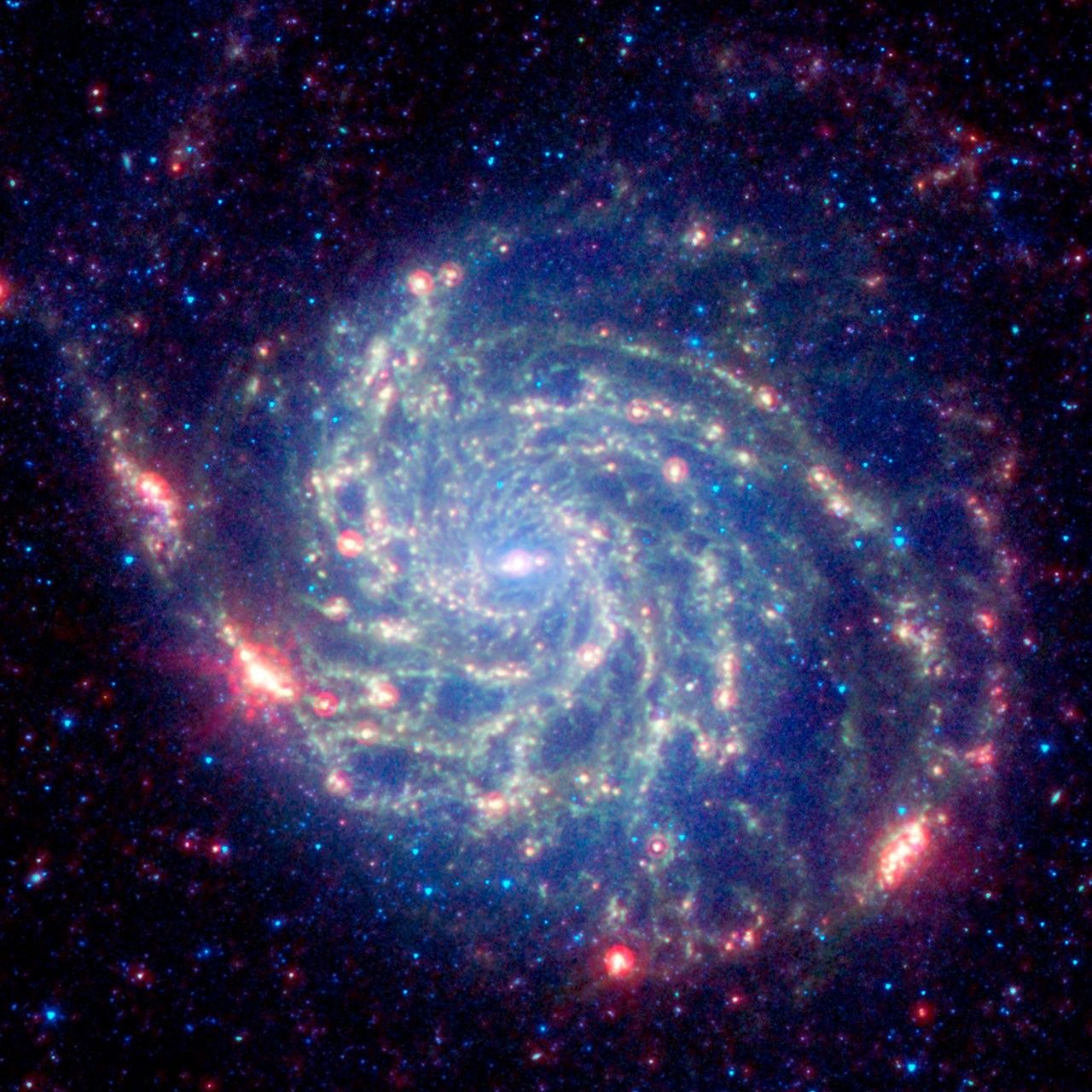 Spitzer Image of M101