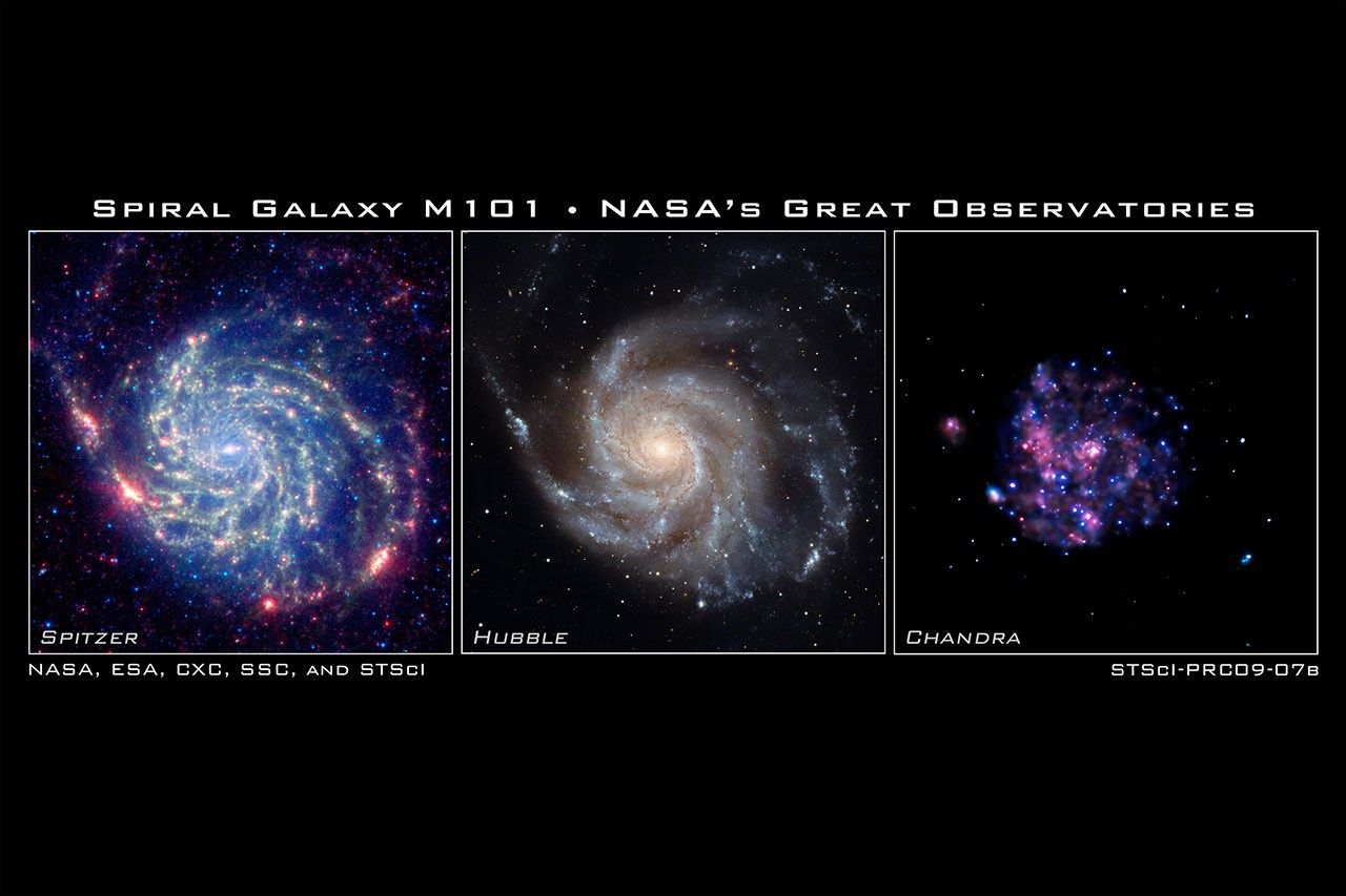 Spiral Galaxy M101 – NASA's Great Observatories