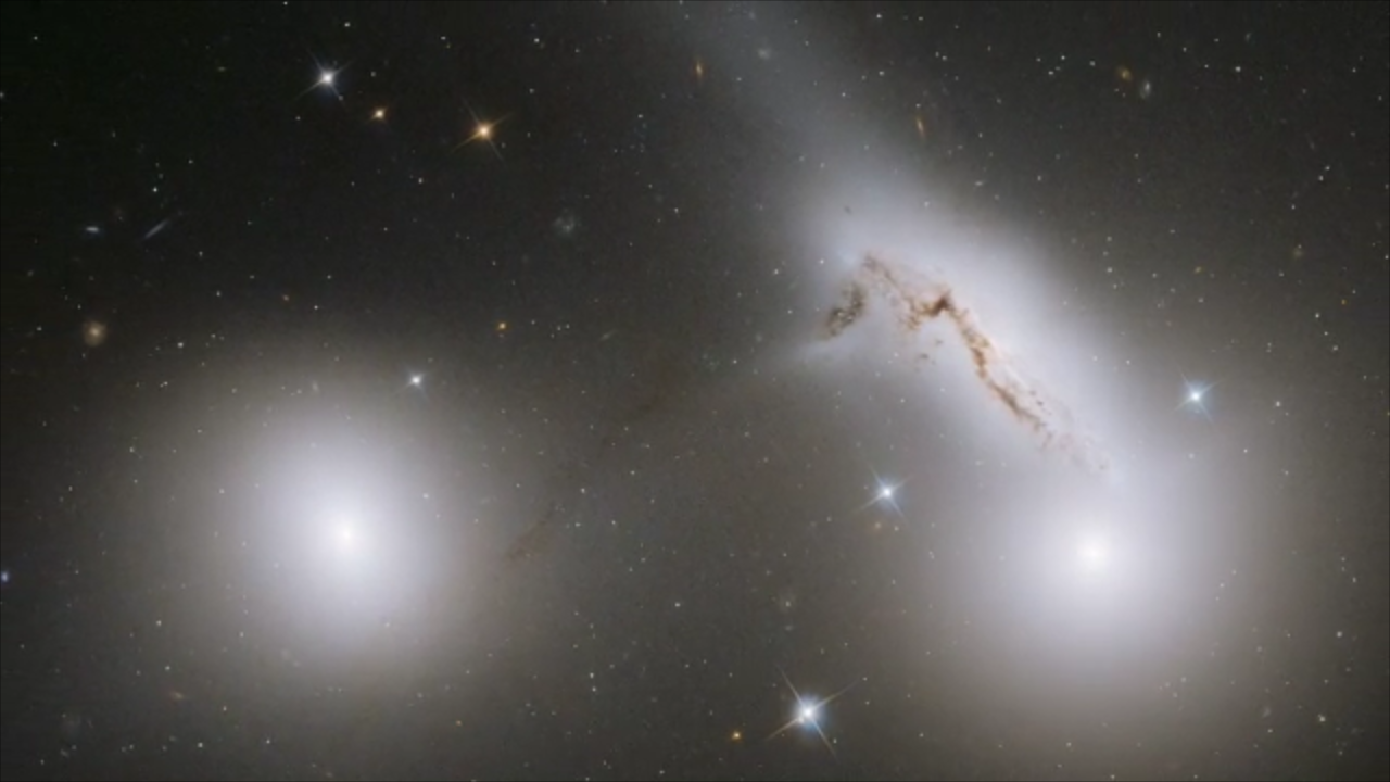 Pan through Hickson Compact Group 90 (Narrated Version)