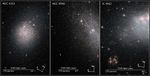 Compass and Scale Image of Starburst Galaxies