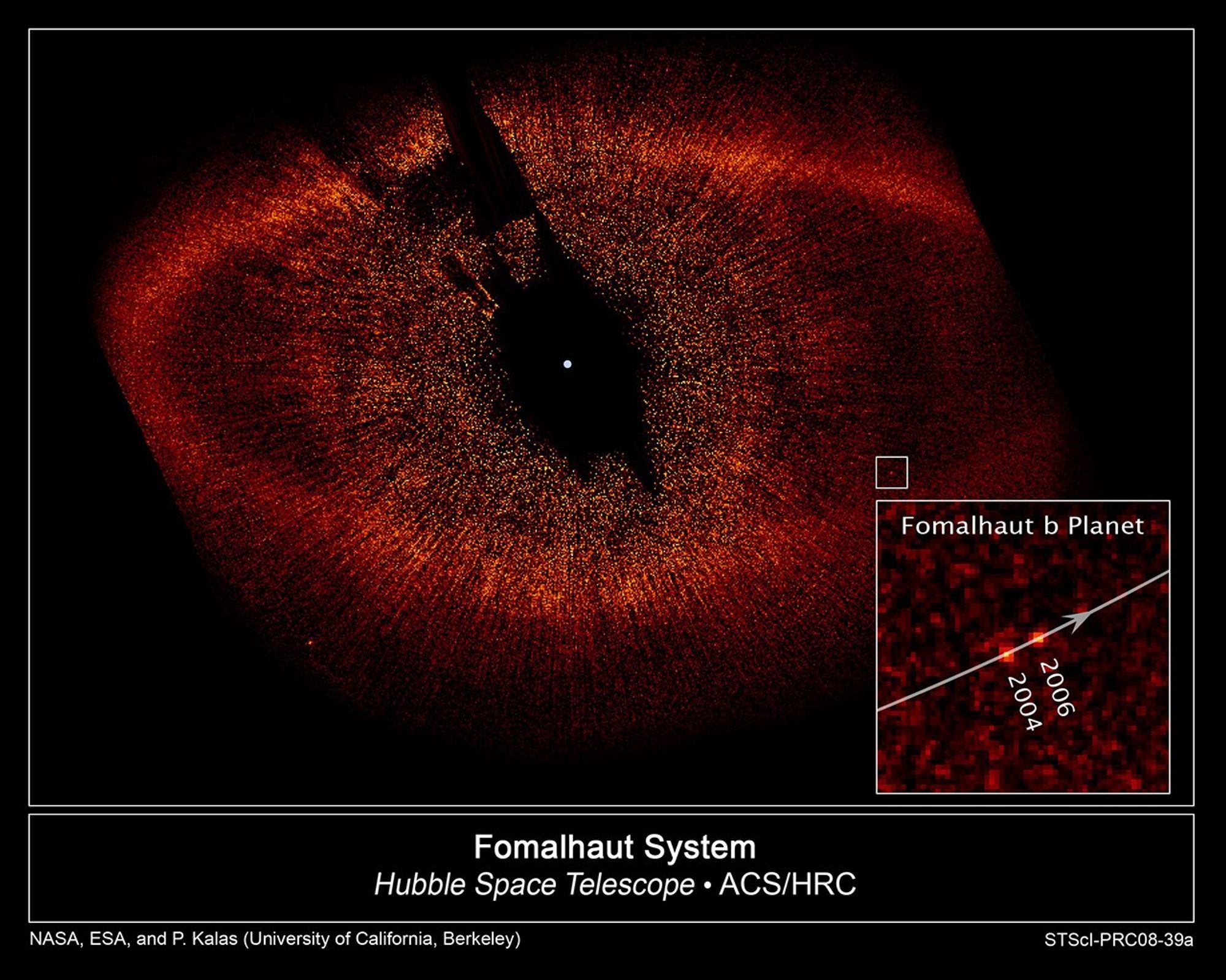 HST Image of Fomalhaut and Fomalhaut b