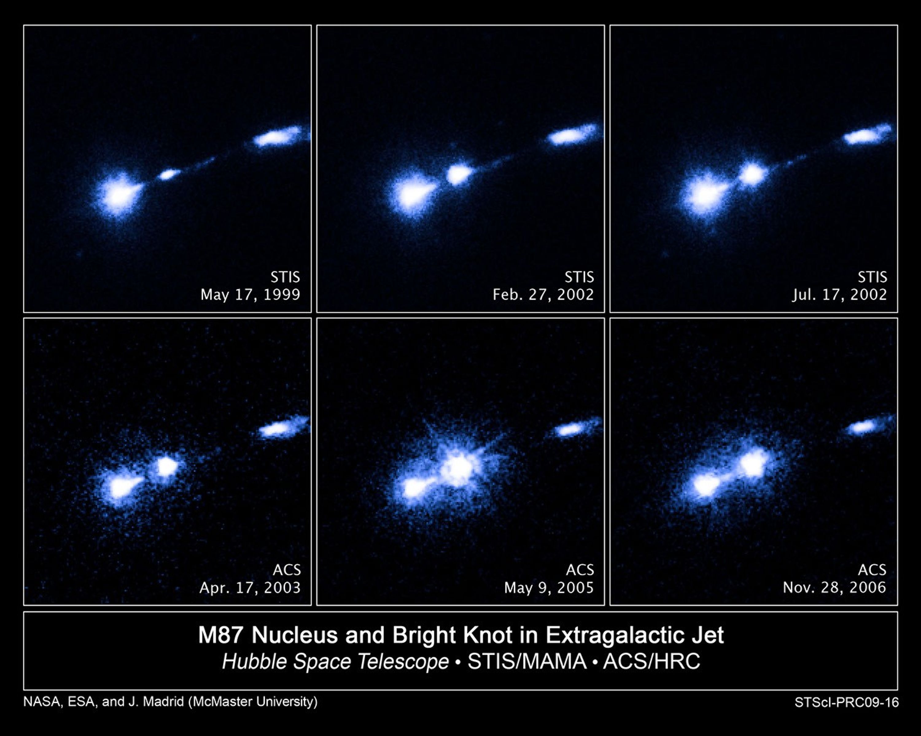 Hubble Witnesses Flare-Up in Extragalactic Jet