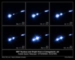 Hubble Witnesses Flare-Up in Extragalactic Jet