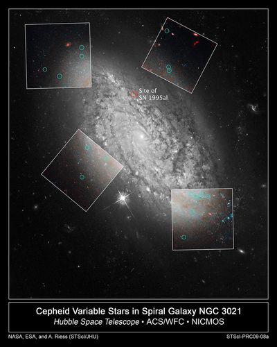Cepheid Variable Stars in Spiral Galaxy NGC 3021