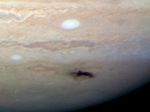 Closeup of New Dark Spot on Jupiter