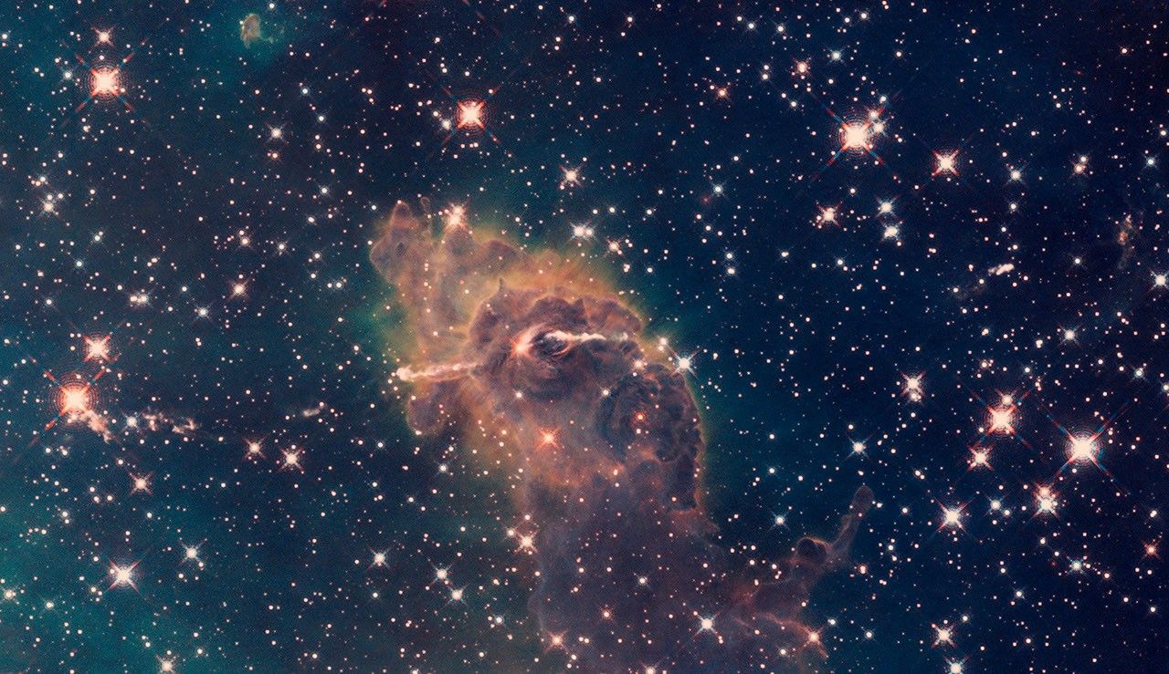 Jet in Carina: WFC3 UVIS/IR Composite