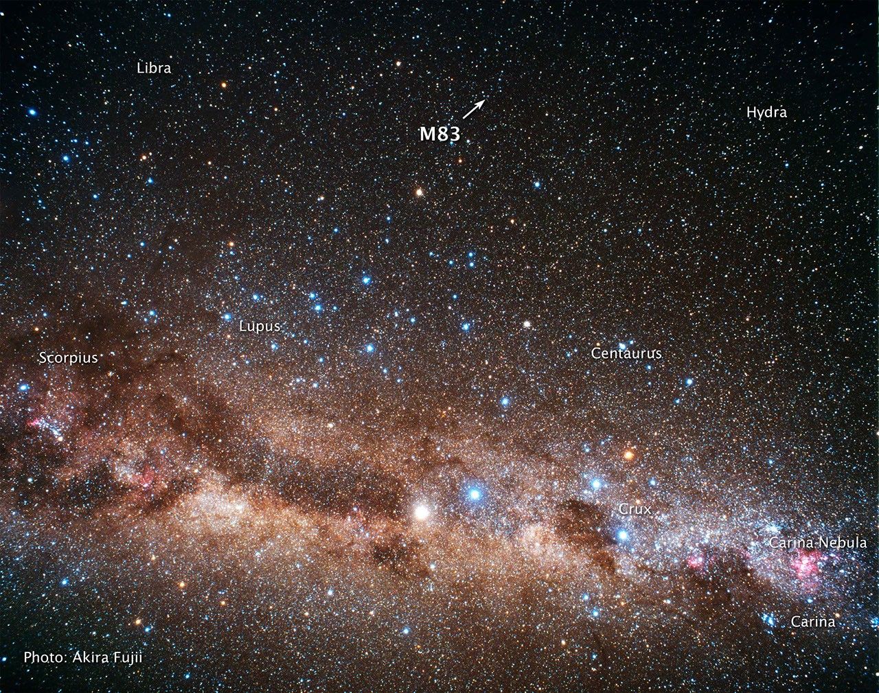 Ground-based Image of Sky Around M83