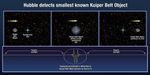 Hubble Detects Smallest Known Kuiper Belt Object