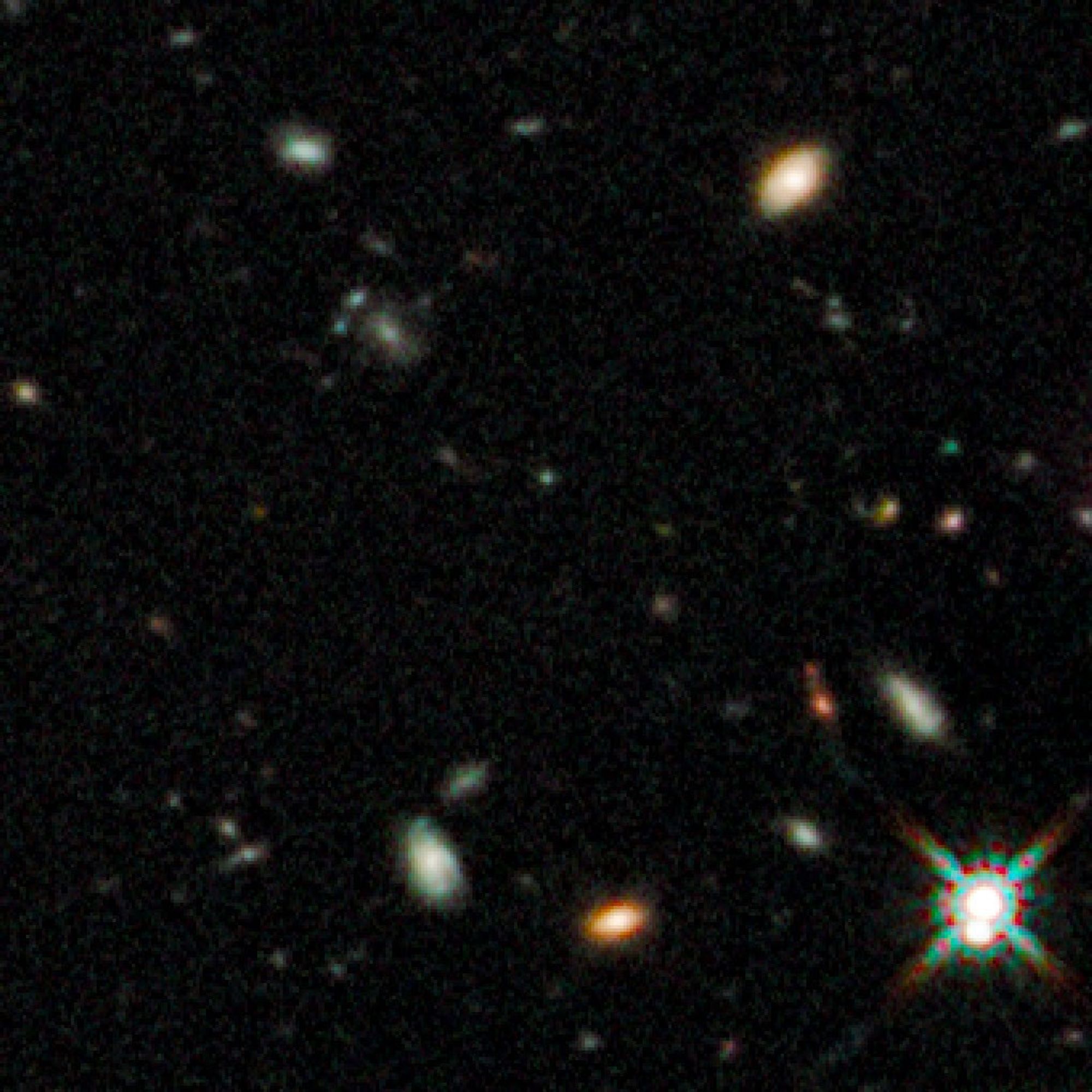Early Galaxies in HUDF WFC3/IR Closeup 1
