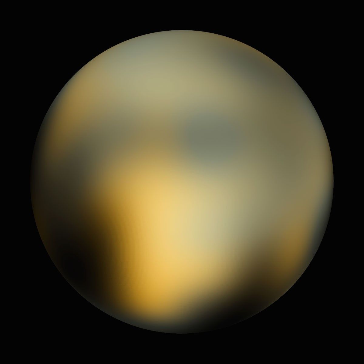 Pluto - HST - 180° Longitude