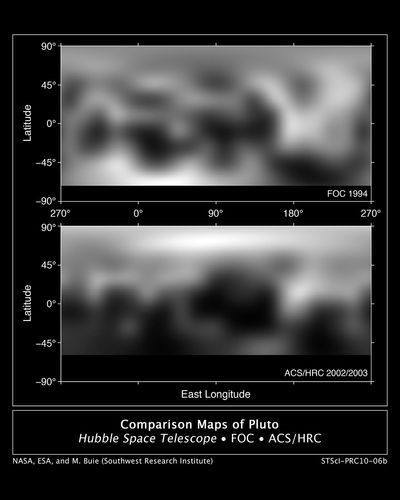 Hubble Maps Pluto’s Changing Surface
