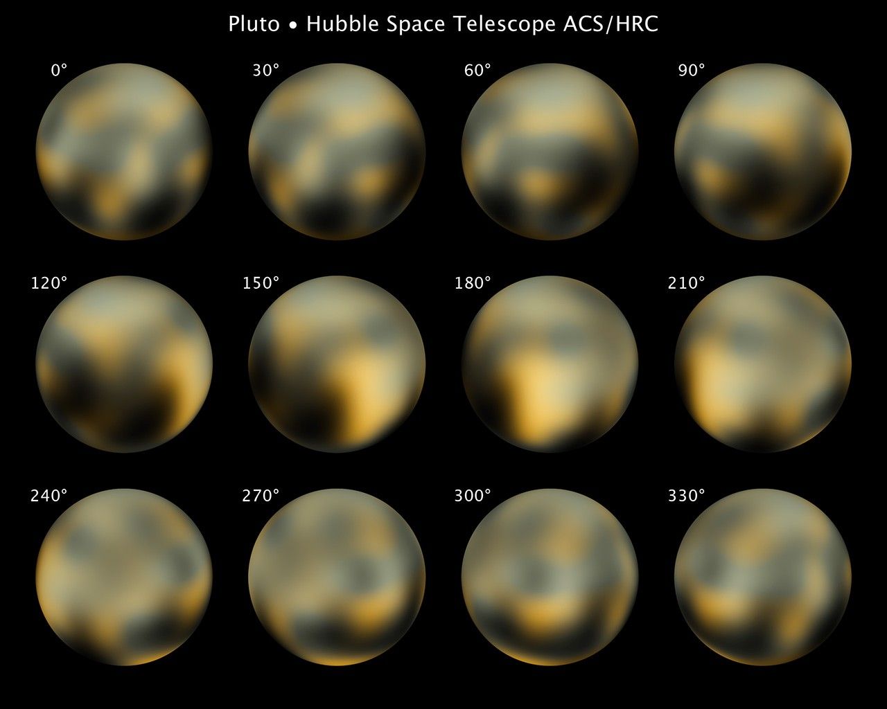 Hubble's Full Photomap of Pluto