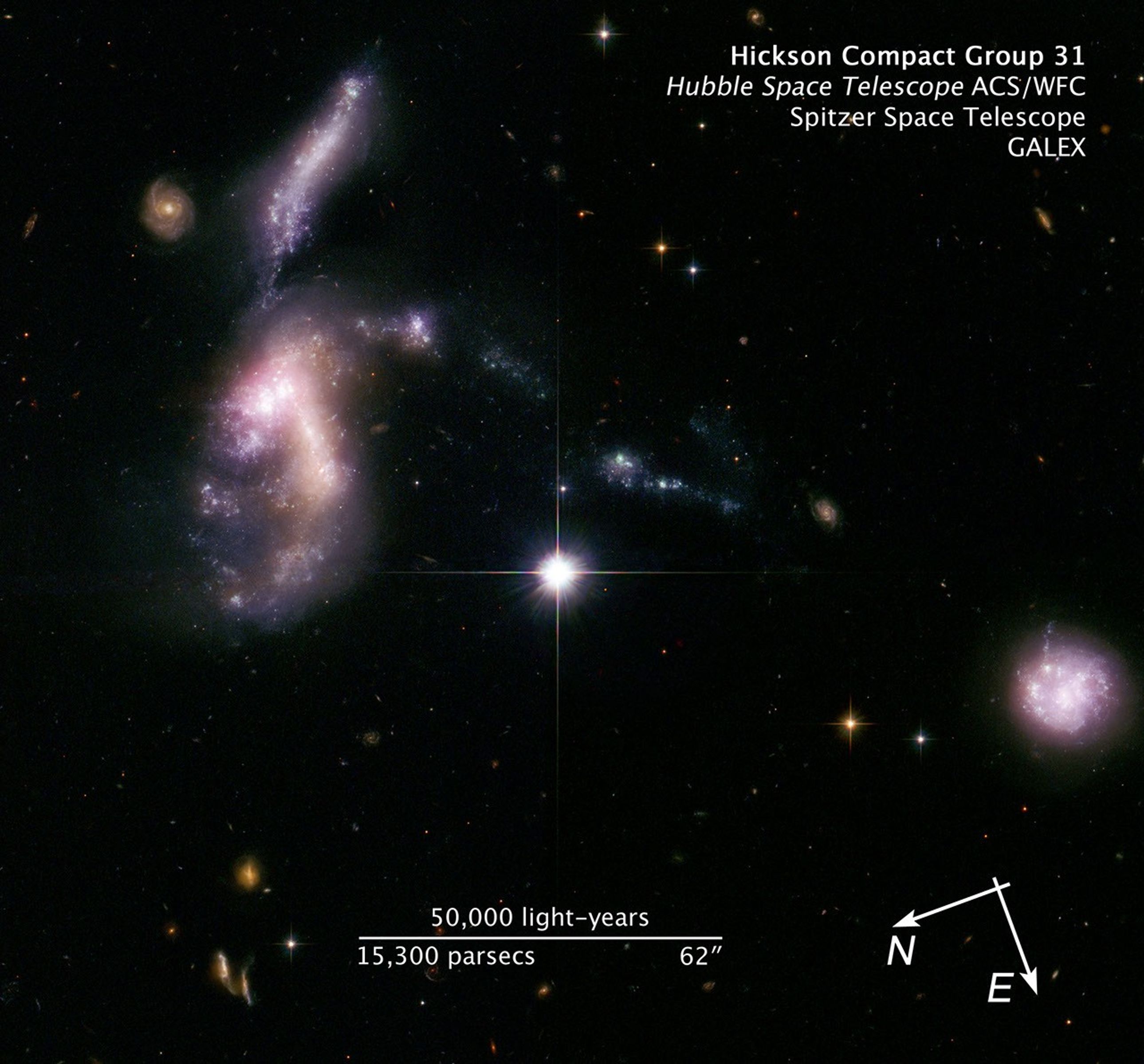 Compass and Scale Image for HCG 31