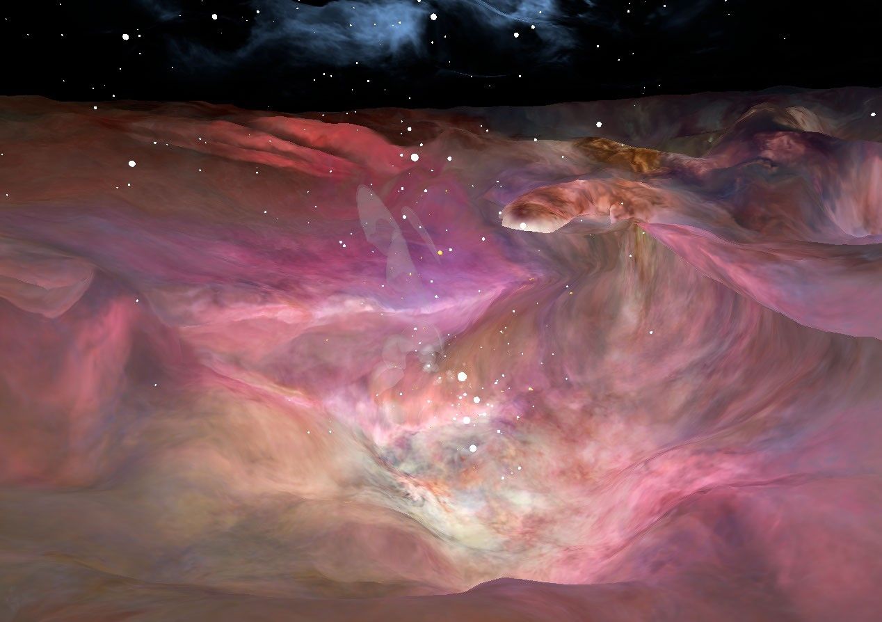 Journey through the Orion Nebula