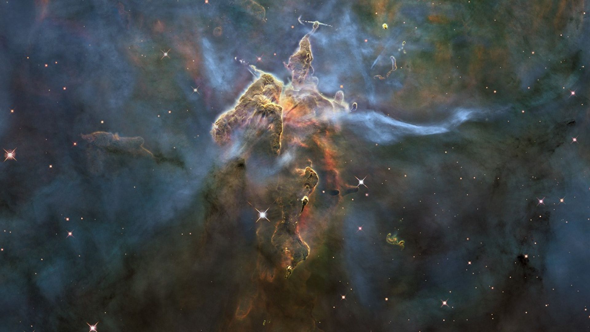 3-D Trip into the Carina Nebula