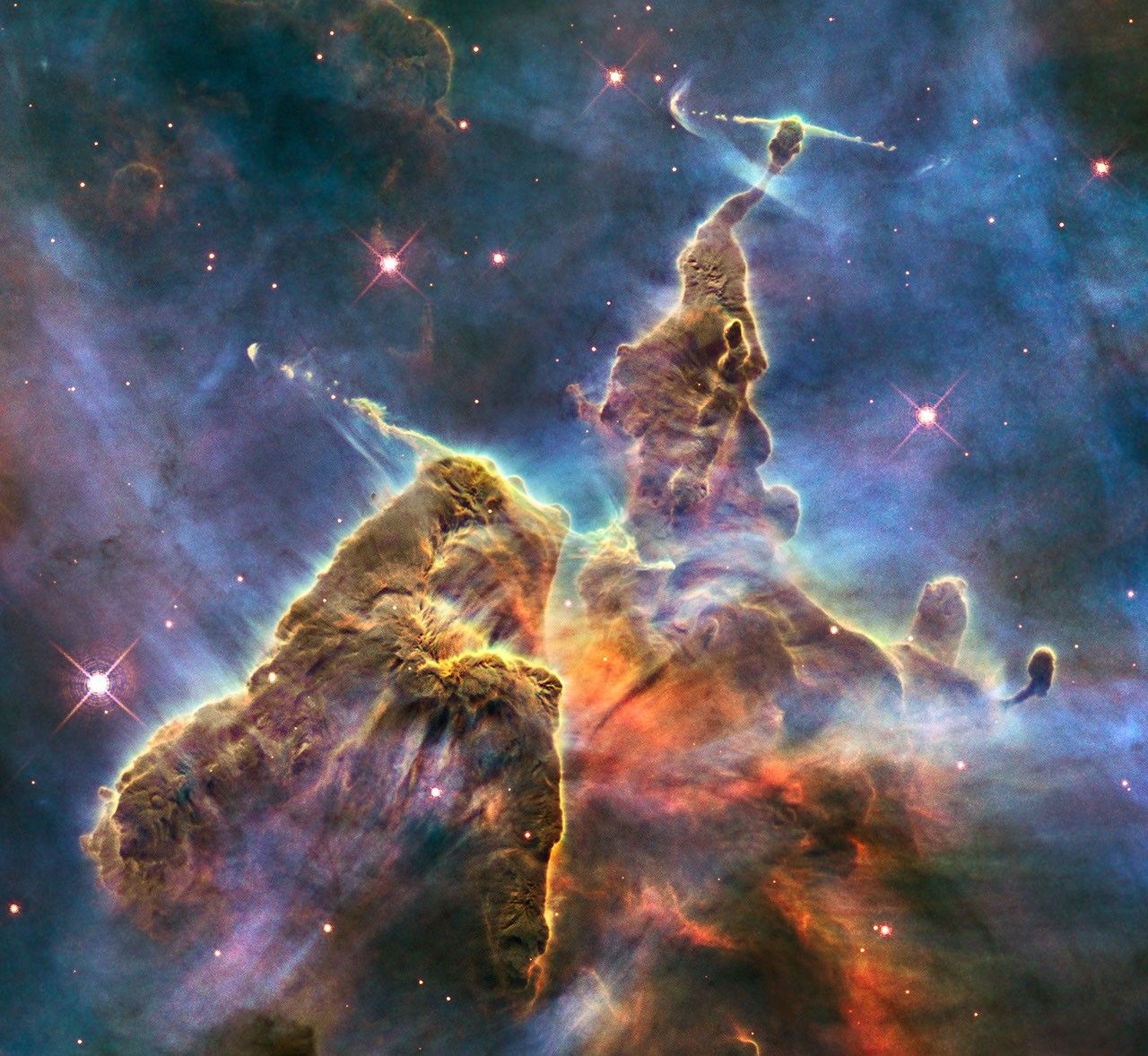 Hubble Captures View of 'Mystic Mountain'