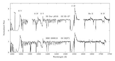 Hubble Observations of Massive Stars in the Large Magellanic Cloud