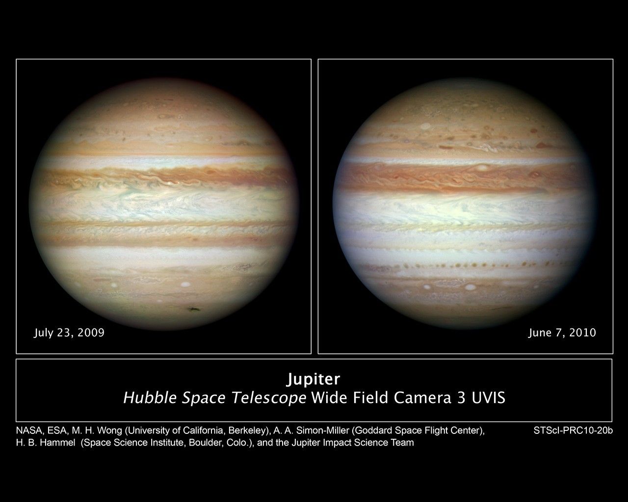 Hubble Sees Jupiter Change its Stripes