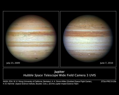 Hubble Sees Jupiter Change its Stripes