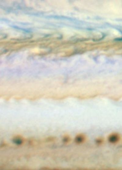HST WFC3 Jupiter Image (June 7, 2010) – Detail