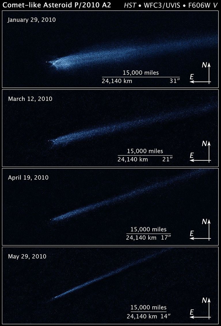 Hubble Captures Aftermath of Asteroid Collision - NASA Science