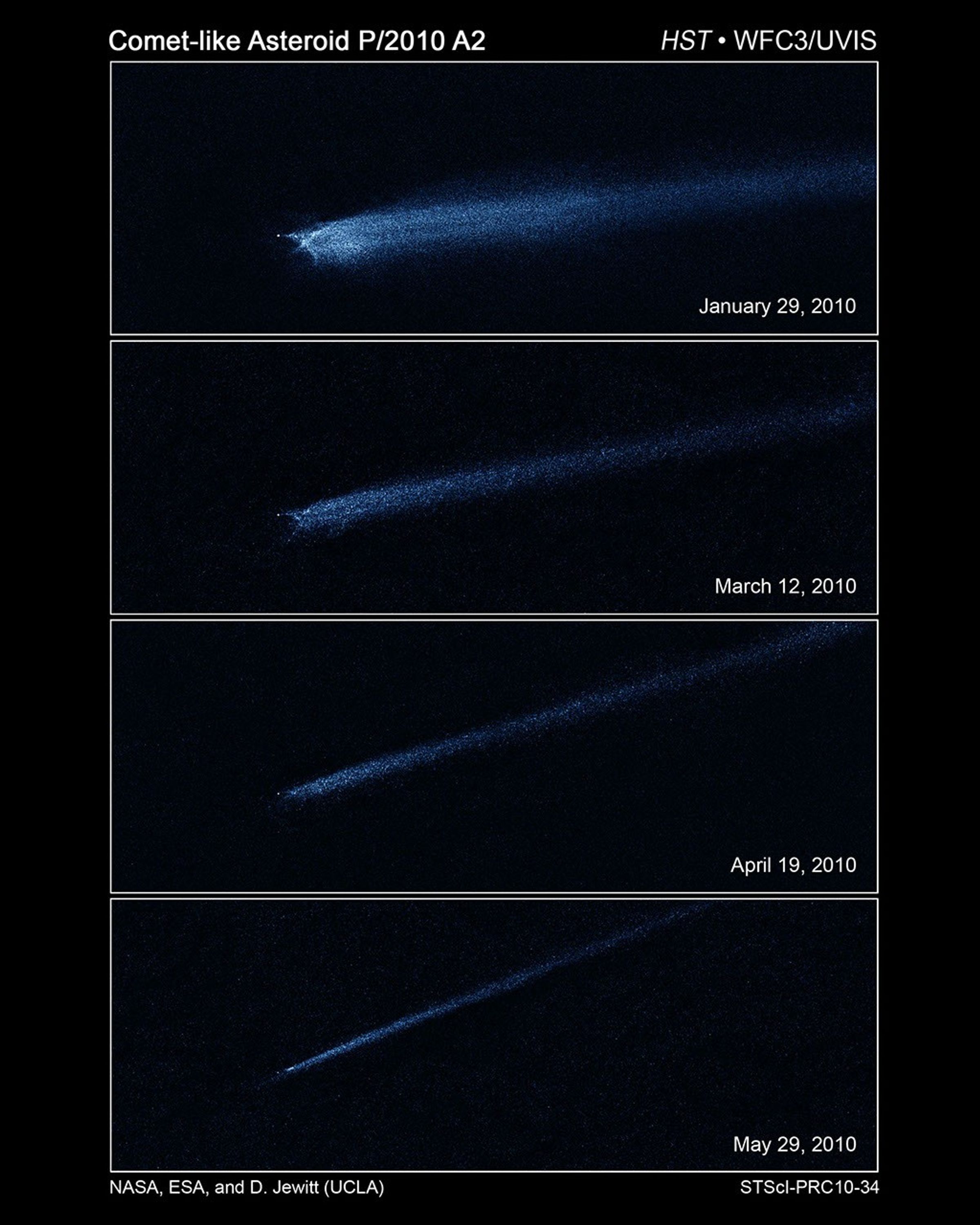 Hubble Captures Aftermath of Asteroid Collision