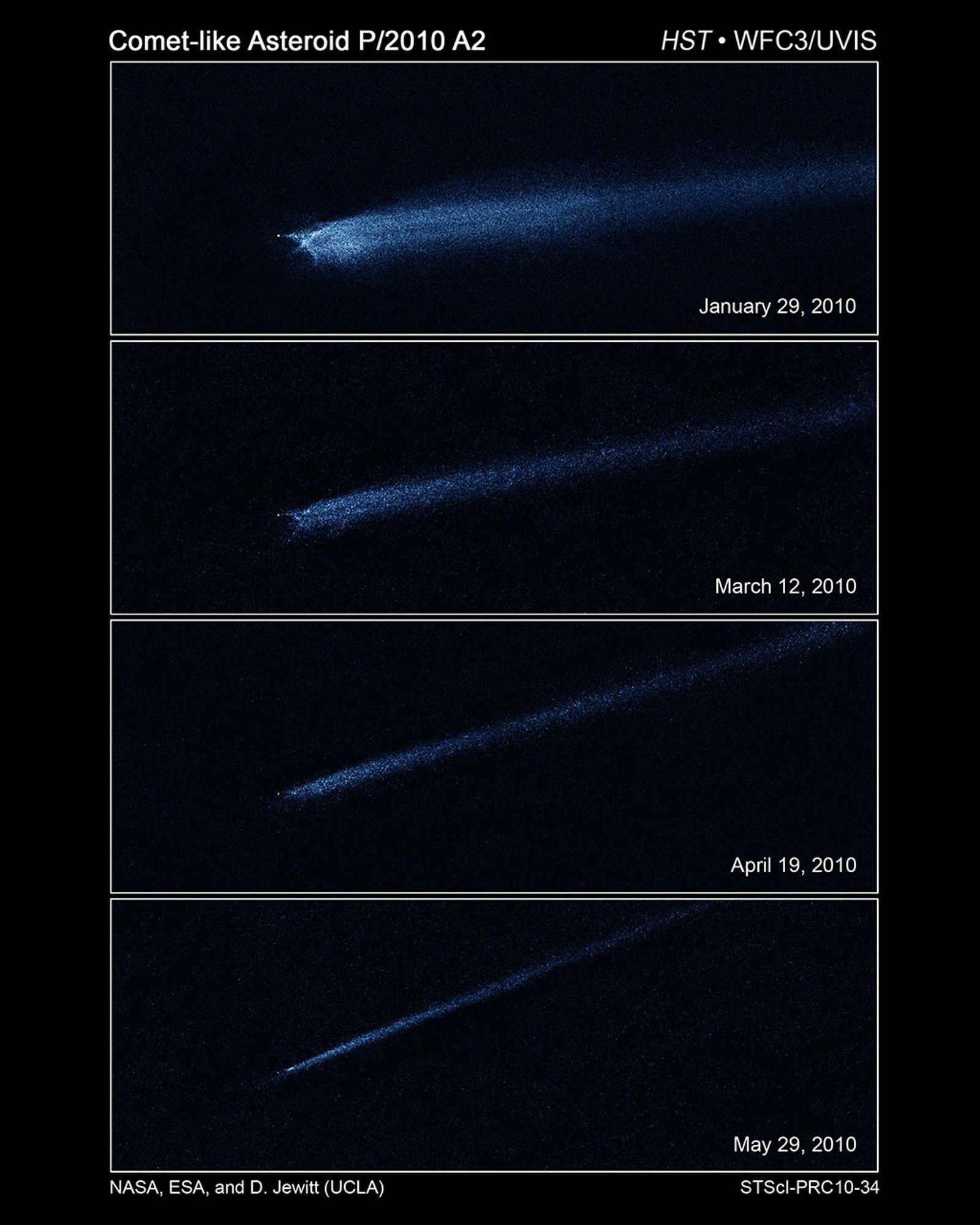 Hubble Captures Aftermath of Asteroid Collision