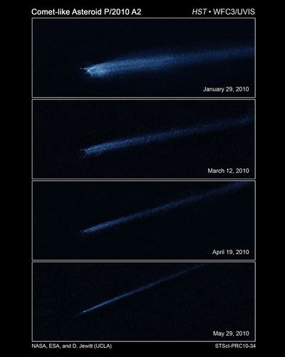 Hubble Captures Aftermath of Asteroid Collision