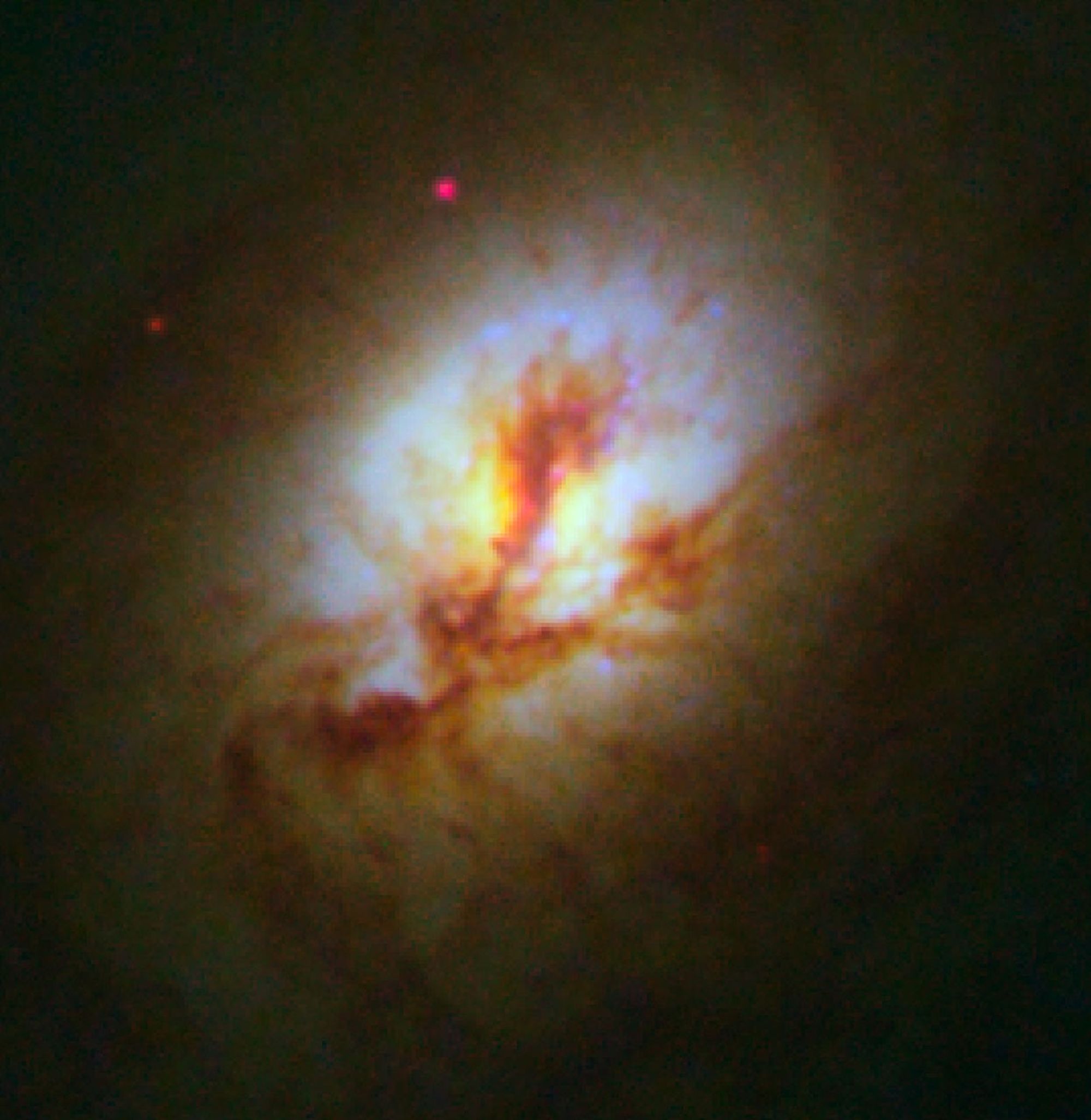 Core of Elliptical Galaxy NGC 4150 (Detailed View)