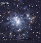Compass and Scale Image for Abell 1689 Dark Matter Map