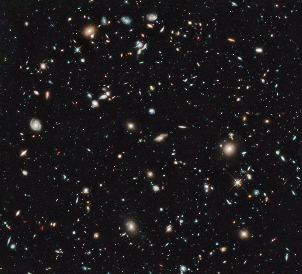 Zoom into Infrared Hubble Ultra Deep Field and Object UDFj-39546284 ...