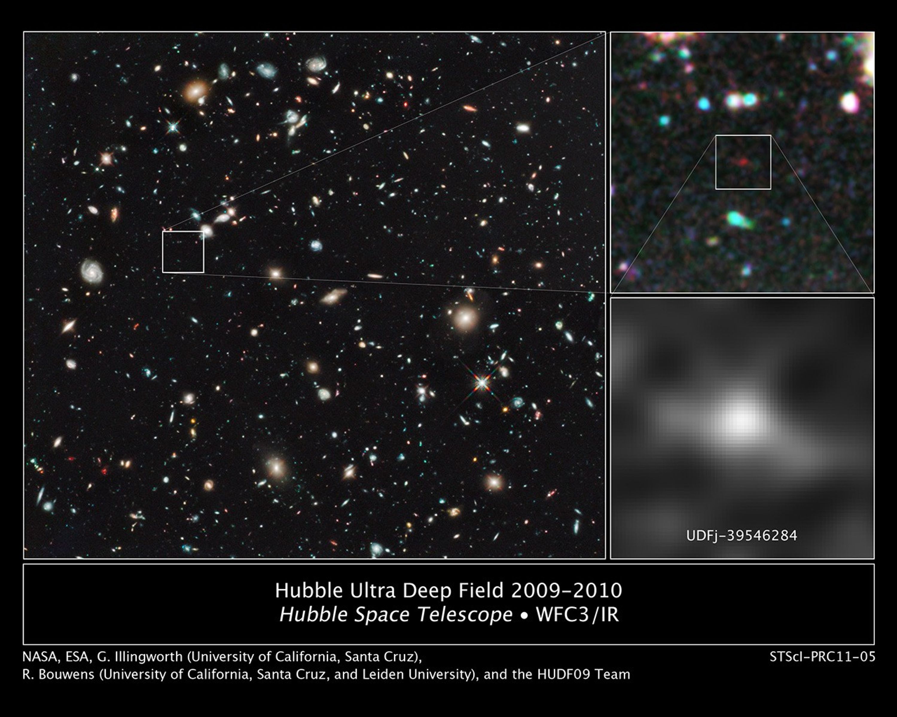 Hubble Ultra Deep Field 2009-2010 and UDFj-39546284