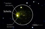 Swift Image of Asteroid (596) Scheila