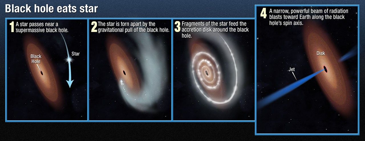 Black Hole Eats Star (Annotated)