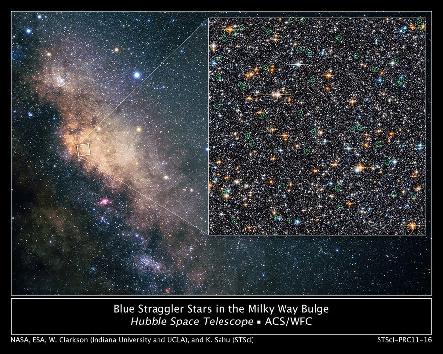 Hubble Finds Blue Straggler Stars in the Galactic Bulge