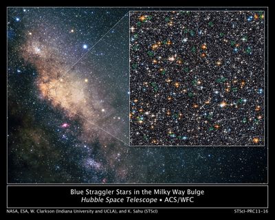 Hubble Finds Blue Straggler Stars in the Galactic Bulge