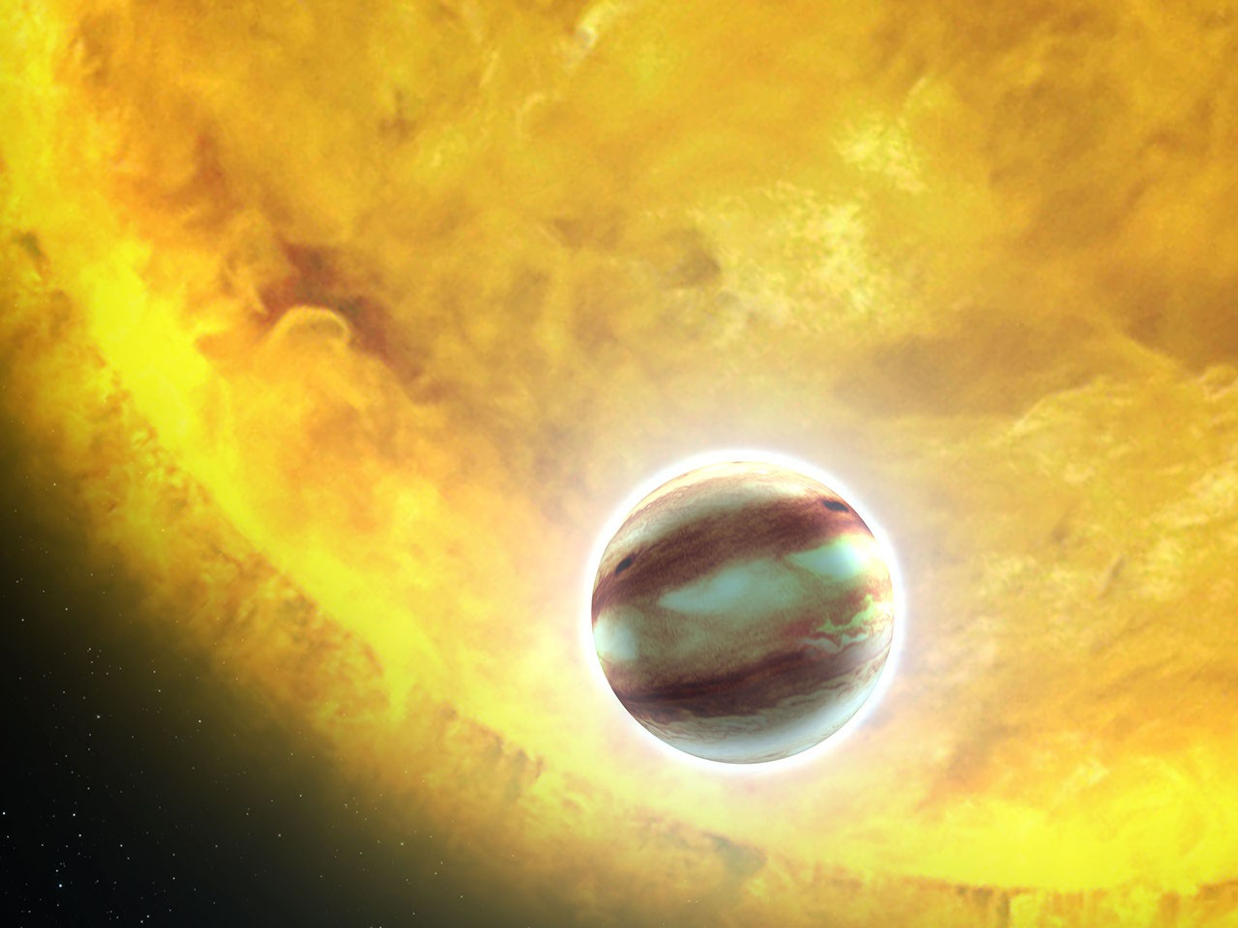 Artist's View of Extrasolar Planet HAT-P-7b
