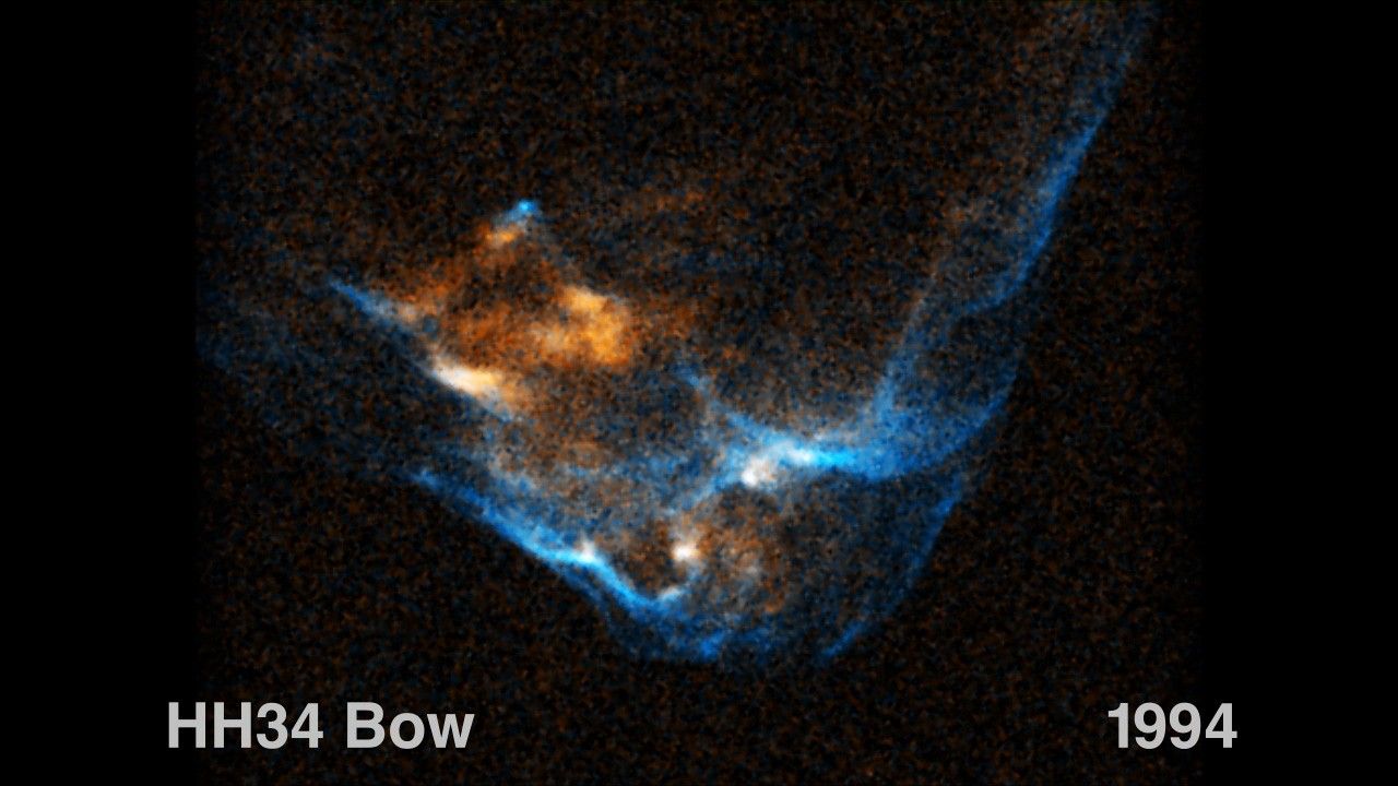 HH 34 Bow Shock (Annotated)