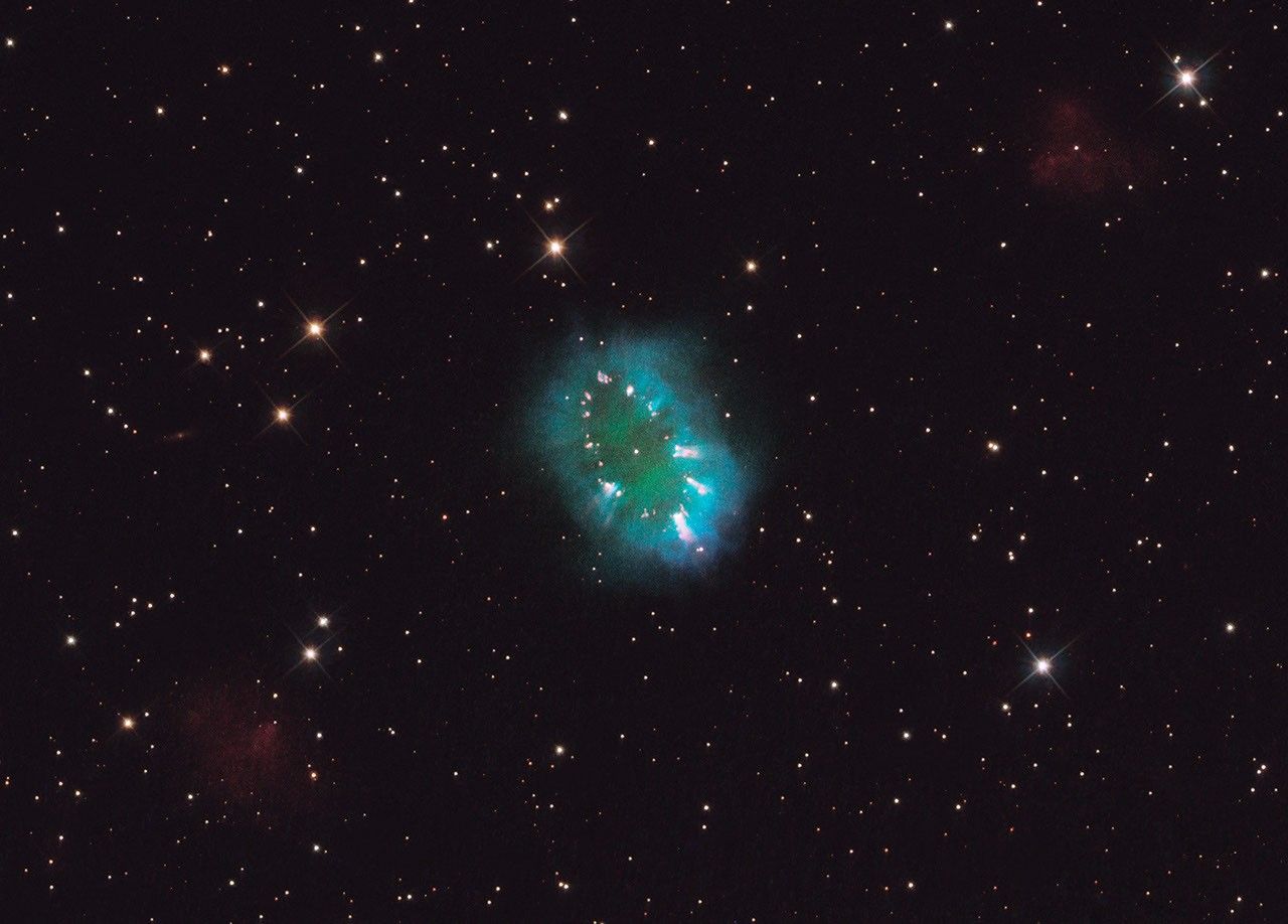 A Cosmic Necklace Larger than a Solar System