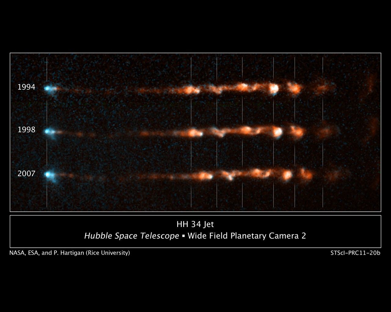 Close-up Views of a Stellar Jet