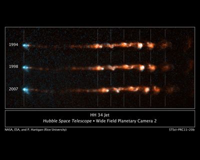 Close-up Views of a Stellar Jet