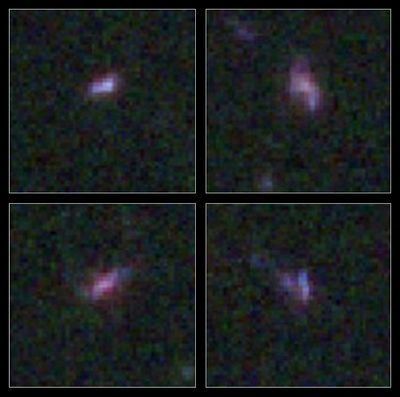 Four Galaxies from HUDF WFC3/G141 Emission-Line Galaxies Sample