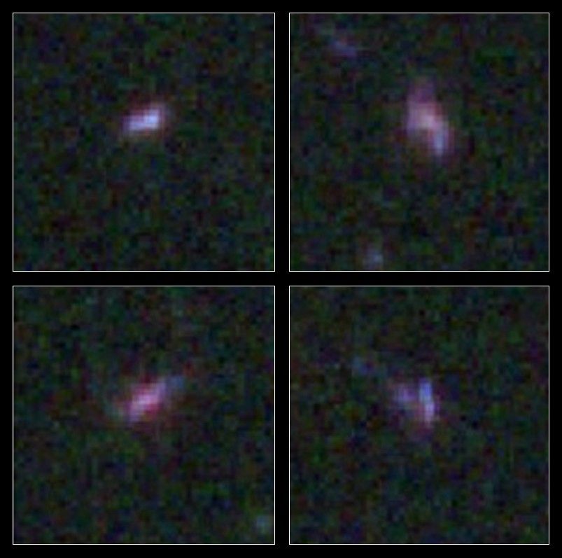 Four Galaxies from HUDF WFC3/G141 Emission-Line Galaxies Sample