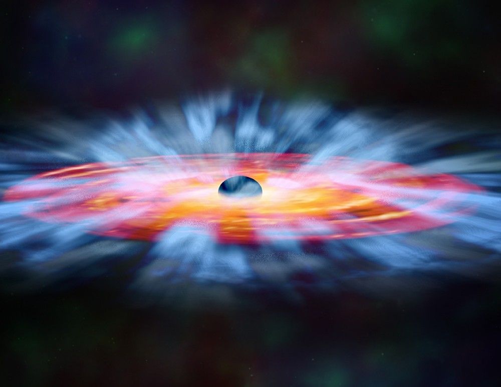 Black Hole Outflow (Artist's Illustration)