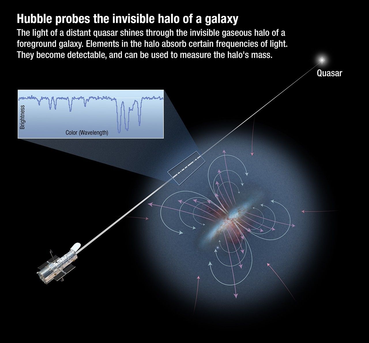 Hubble Probes the Invisible Halo of a Galaxy