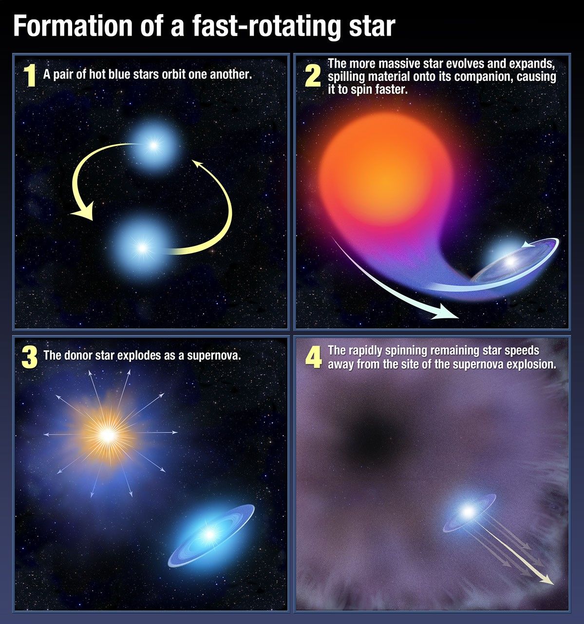 Formation of a Fast-Rotating Star