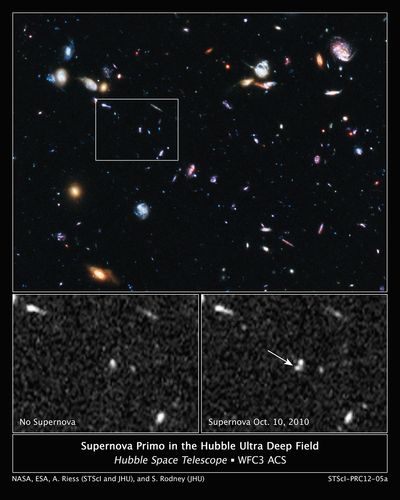 Hubble Snags One of the Farthest Exploding Stars