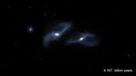 The Fate of the Milky Way, Andromeda, and Triangulum Galaxies (Annotated)