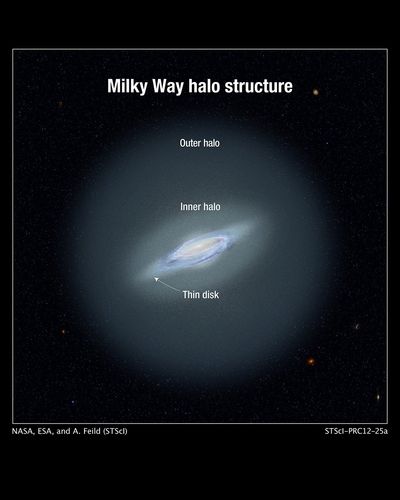 Structure of Milky Way’s Halo (Artist’s Illustration)